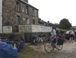 Preparing to leave Tyncornel youth hostel